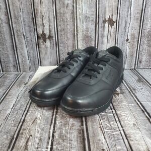 Propet Women's W3804 Life Walker Sneakers Black Leather Sturdy Comfort Size 9